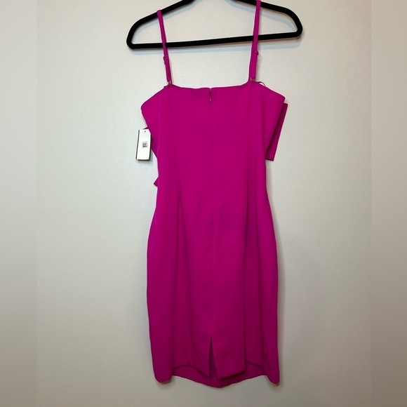 NWT Trina Turk Pink Sylvia Bow Sheath Dress Size 8 - Picture 8 of 12